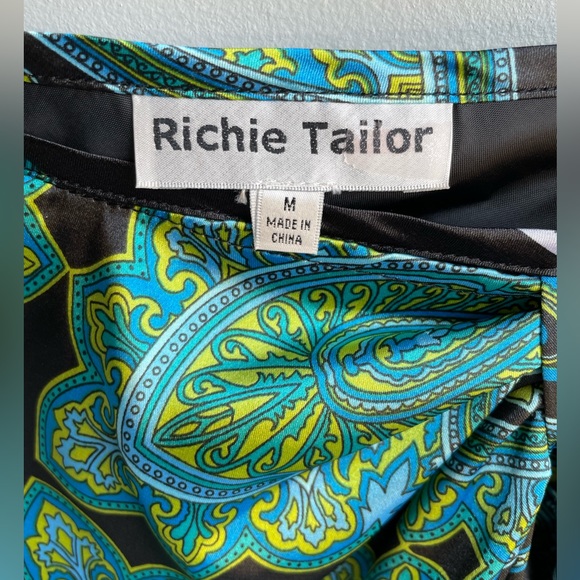 Richie Tailor Woman’s Paisley Boho Asymmetrical Skirt | Size M - Picture 4 of 9
